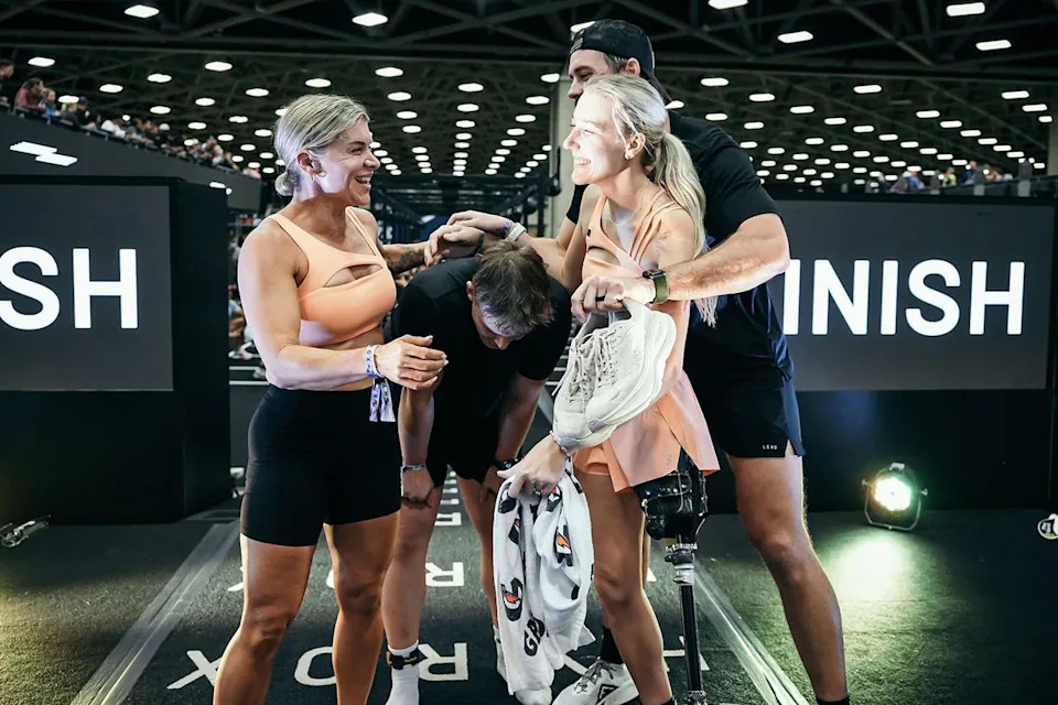 Kennedy Bingham and friends after a fitness event Credit: Kennedy Bingham