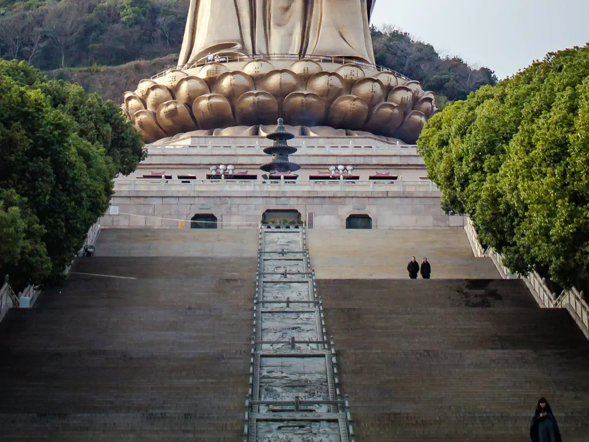 Statue of Hindu god Brahma seen in artifacts found in gold treasure under Reclining Buddha in Thailand
