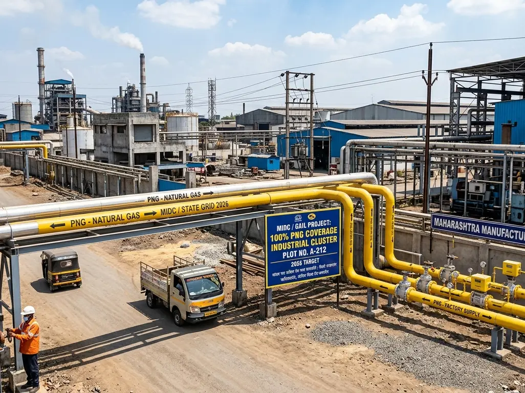 Maharashtra targets 100% PNG penetration in industrial clusters by 2026