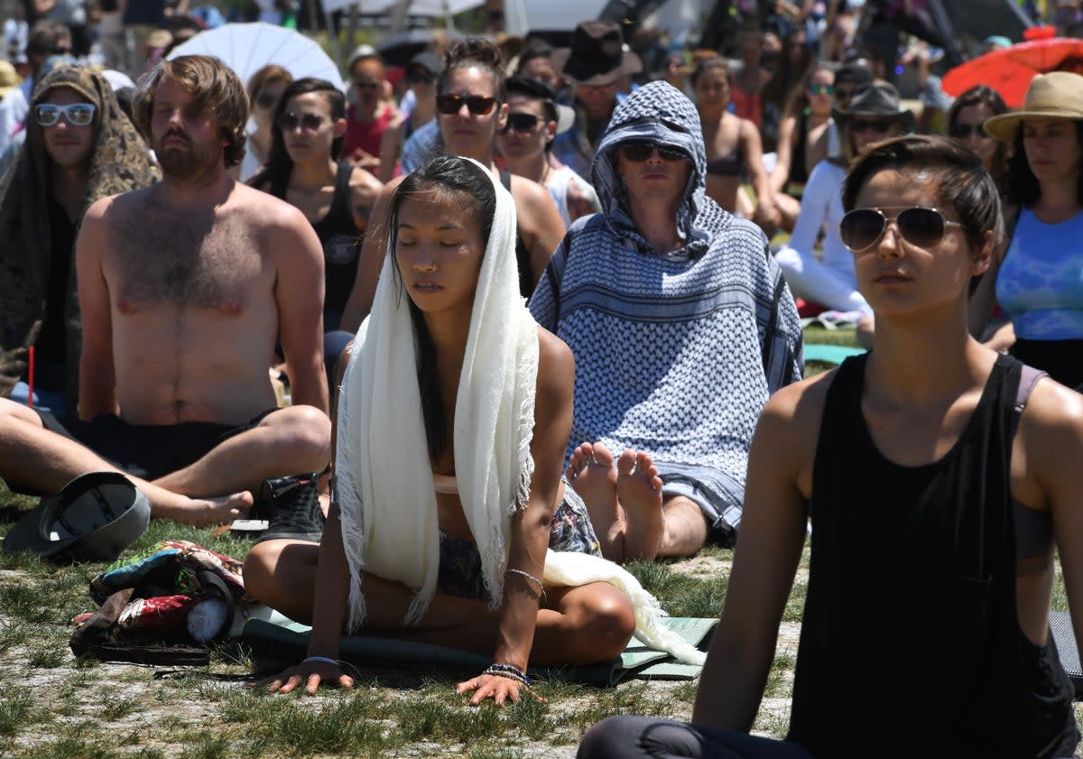 Meditation can help slow your heart rate and lower levels of the stress hormone cortisol. This custom is thousands of years old (AFP, Getty Images)
