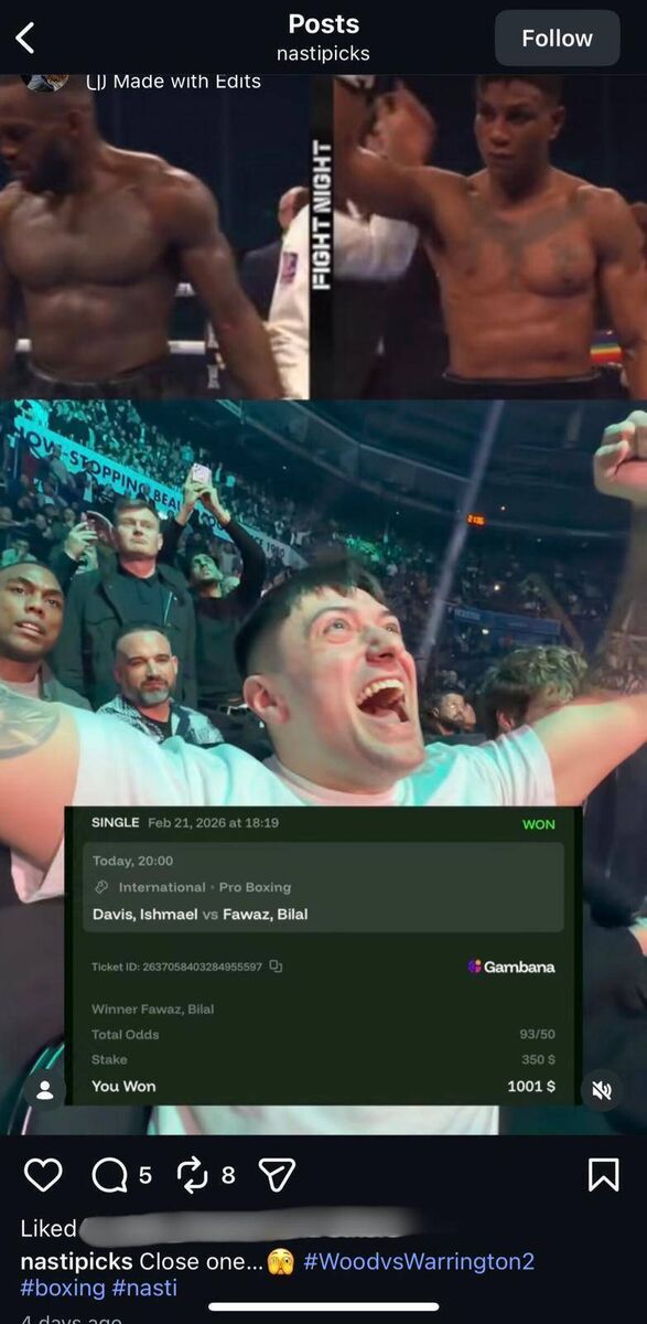 Influencer Jonathan Finlay promotes unlicensed gambling company Gambana without disclosing affiliation