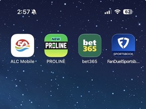 Gambling app screenshot