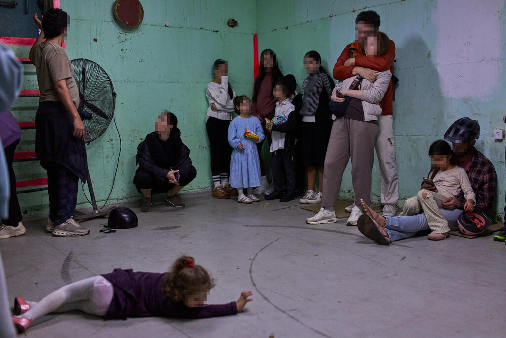 The Tel Aviv shelter where the alarm sounded during Hari's Roar